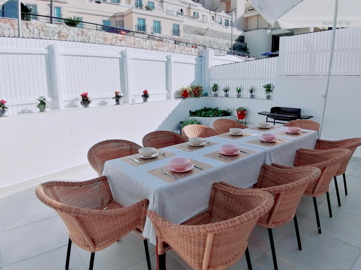 Big Villa Puerto Rico Streetfront With Private Saltwater Jacuzzi Pool, Bbq, Kitchen & 3 Terraces Near Shopping Center Puerto Rico (Gran Canaria) Exterior photo